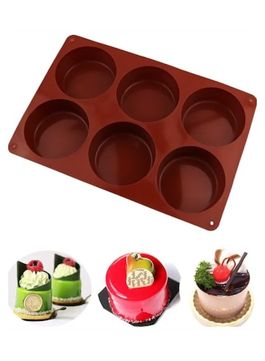 Holes Round Silicone Mold Cake Pastry Baking Molds Jelly Pudding Soap Form Ice Cake Decoration Tool Disc Bread Biscuit Mould
