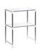 Dubai Gallery Adjustable 2 Tier Storage Rack White/Silver AMZ-N29168415A