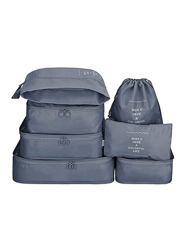 Travel Luggage Oraganizer Set Grey