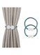 X spring Magnetic Curtain Tiebacks, 2 Pack Curtain Clips Rope Straps for Window Draperies, Drape Tie Backs Decorative Curtain Holdbacks for Home Bedroom Office Decorative Curtain