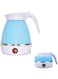 ELTERAZONE Foldable kettle, Portable Foldable Electric Kettle for Travel Food Grade Silicone Electric Water Heater Collapses (Blue), SF654