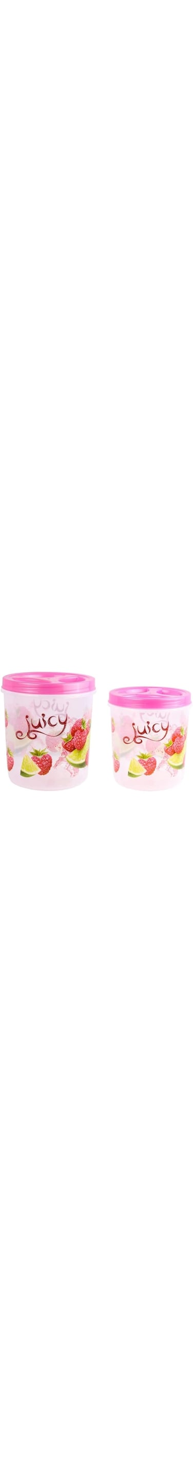 ESQUBE Storage Containers for Kitchen   With Durable Lid (Cereal, Flour and Sugar Containers) - Pink (Pack of 2)