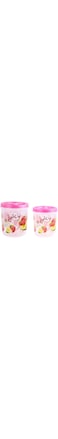 ESQUBE Storage Containers for Kitchen   With Durable Lid (Cereal, Flour and Sugar Containers) - Pink (Pack of 2)