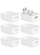 Oasisgalore Set of 6 Storage Basket for Pantry,small Refrigerator Egg Organizer Bins Multi-use Basket Fruit Plastic Storage