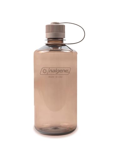 Nalgene Sustain Tritan BPA-Free Water Bottle Made with Material Derived from 50% Plastic Waste, 32 OZ, Narrow Mouth, Mocha