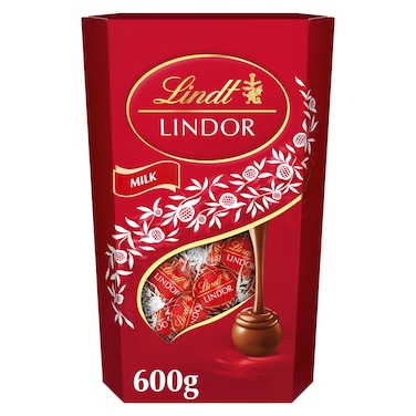 Lindt Lindor Milk Truffles Balls Cornet, 600g