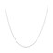 S925 Sterling Silver Platinum-Plated Snake Bone Basic Necklace, Spec: S Thickness 0.08cm