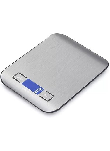 Digital Kitchen Scale, Multi-Function, LCD Display, Stainless Steel, Home Use