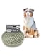 The Slowdown Bowl: Silicone Slow Feeder Dog Bowl with Ridges to Stop Bloat and Overeating. This Modern, Interactive Puzzle Dish &amp; Lick Mat is Non Slip, Dishwasher Safe, Microwave Safe. (Sage Green)