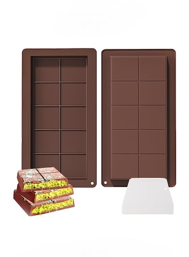 Pack Chocolate Molds Silicone Large Chocolate Bar Molds Deep Chocolate Molds Thick Chocolate Bar Molds Candy Molds for Chocolate Lovers