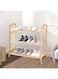 Blueberry 3-Shelf Shoe Organizer Rack Brown no.1