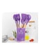 12-Piece Cooking Utensils Purple/Brown one sizecm
