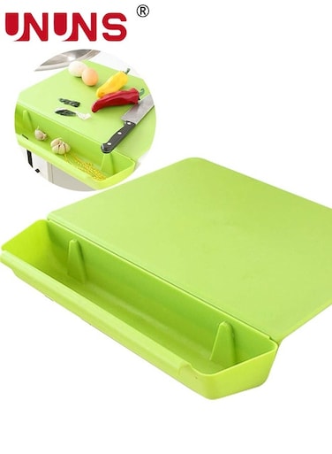 Cutting Board with removable Storage,Non-slip Cutting Board with Removable Storage,Chopping board,Cutting Mat for Kitchen Camping Kitchen Gadget,Kitchen Organizers Storage,38*29cm,Green