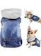 NALACAL Dog Jeans Jacket, (L-Size) Blue Denim Dog Hoodie Pet Denim Costume Washable Dog Vest Cool Dog Apparel Doggy Lapel Vest Canine Denim Apparel Outdoor Dog Coat for Small Medium Dogs Cats