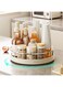 Kitchen storage rack, household seasoning rotating storage rack, Spice Organizer Cabinet,360&deg; Rotate Counter Storage Rack,transparent Kitchen Organizer Turntable Design Spice Storage,Spice Racks