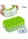 Reusable Ice Molds Cubes Tray Bundle 2 Pack Silicone Small Ice Cube Tray With Cover Honeycomb Ice Ball Mold For Ice Making