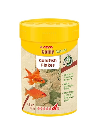 Sera Fish Food Goldy Nature Staple Food for Smaller Goldfish 100ml 22gm
