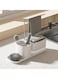 Kitchen Soap Dispenser and Sink Caddy, Dish Soap Pump Dispenser with Dishcloth Rack, Sponge Holder and Cleaning Brush Holder, Kitchen Sink Organizer Storage Rack