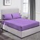 MUSA&Acirc;&reg; Deep Pockets Fitted Sheet - 100% Cotton Luxury Bedding Set in Lavender (100 x 190cm)