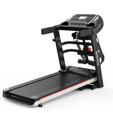 Electric Foldable Home Treadmill LED Three-Window Display 0.8-14.8 km/h Speed Training Treadmill