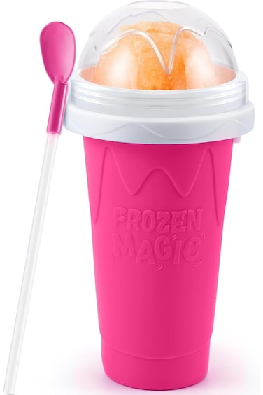 Slushy Cup Frozen Magic Slushie Maker &ndash; Fun Squeeze Gadget for All Ages Assorted Colors