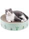 NeoStyle Round Cat Scratcher for Indoor Cats,Cat Scratch Pad,Cat Scratcher Cardboard,Cat Bed, Durable Recycle Board for Furniture Protection(41 * 41 * 10cm)(Green)
