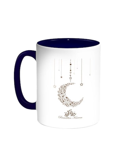 Ramadan Kareem Printed Coffee Mug Blue/White