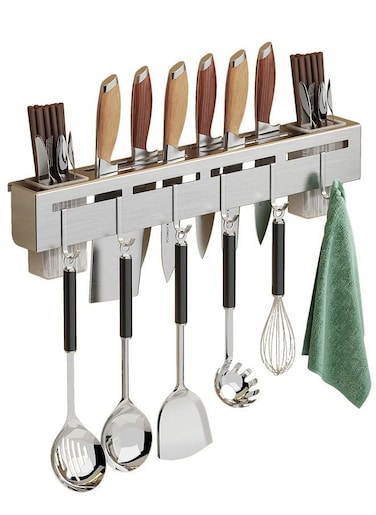 Stainless Steel Wall Mounted Knife Storage Rack
