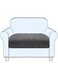 SHUOJIA Sofa Seat Cushion Cover Waterproof, Stretch Sofa Seat Cover, Elastic Cushion Covers Non-slip, Slipcover Cover for Sofa Seat Cushions,Seat Couch Cover for Pets &amp; Kids (1-Seater,Grey)