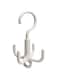 2 creative rotating four claw multifunctional hooks without nails, plastic neckties, scarves, bags, hooks for storage and hanging