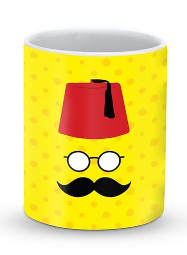 Premium Moussy Basha Designer Mug Yellow/Red/Black