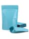 100 Pack Resealable Stand Up Bags,4" x 6" Smell Proof Pouch Sealable Foil Pouch Bags for Packaging (Blue)
