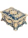 Xinwe Jewelry Box, Trinket Prevention for Anniversary (Gold Blue)