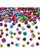 100 Pcs Jingle Bells, 6 MM Craft Bells Ornament, Colourful Small Bells Christmas Bells Decorations, Metal Tiny Bells for DIY Bracelet Necklace Knitting Jewelry Making Home Party Decor Collar, 7 Colors