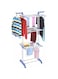 KUMAKA Indoor Outdoor 3 Layers Balcony Vertical Portable Cloth Drying Rack Stand Laundry Dryer Rack