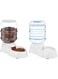 Amazon Basics Gravity Pet Food Feeder and Water Dispenser Bundle, Small (1-Gallon Capacity)