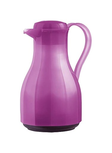 Emsa Vieleck Quick Press Vacuum Flask - Pink 1L