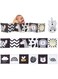 Taf Toys Savannah Black and White 3 in 1 Newborn Baby Pram Book. High Contrast Sensory Soft Double Sided Tummy Time Book with Lion Cub Toy &amp; Baby Safe Mirror. Black &amp; white