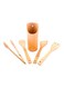 5-Piece Bamboo Kitchen Tool Set Brown 10x33.6x10.6cm