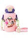Stainless Steel Water Bottle with Straw Lid,500ml Vacuum Insulated Metal Water Bottle,Pink Space Reusable Double Walled Leak Proof Sports Water Bottle,Flask for Hot Cold Drinks,for Girls Boys Kids
