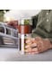 GUOJIMING Glass Tea Bottle, Double Wall Glass Travel Mug with Removable Tea Infuser, Portable Tea Tumbler Bottle Mug for Office Home Travel (Color : E)