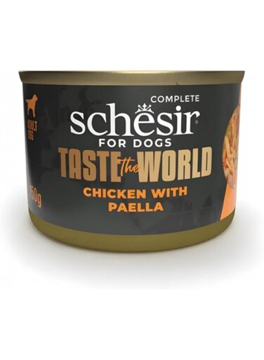 Schesir Taste The World Dog Wholefood Chicken with Paella Wet Food 150g