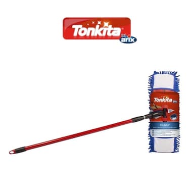 Tonkita Curly Flat Mop with Stick - Effortless Cleaning for Pristine Floors