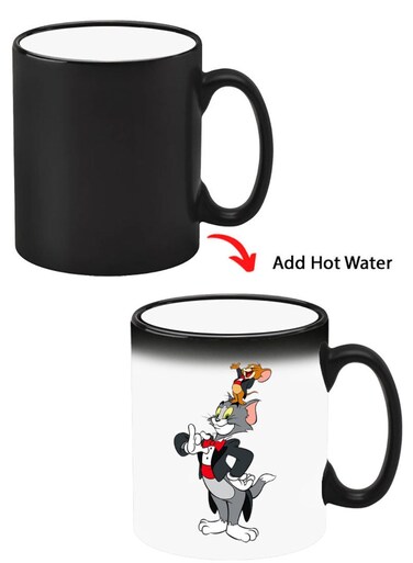 Color Changing Heat Sensitive Ceramic Mug, Image Revealed When HOT Liquid is Added! Tom &amp; Jerry