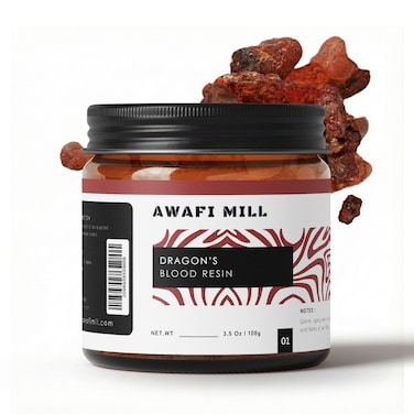 AWAFI MILL Dragon's Blood Resin 100g   Jernang   Daemonorops draco