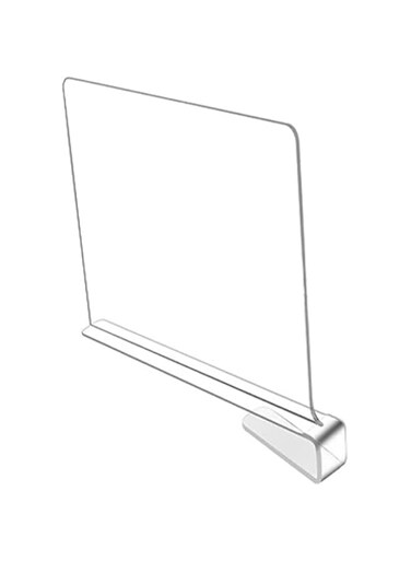 JENERY 4 PCS Acrylic Storage Shelf Partition Board, Clear Shelf Organizer Classify Clothes And Bags, Desktop Shelf Dividers, Adjustable Storage Separators for Closet Bedroom Office (4)