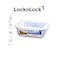 LocknLock 730ml Oven-Safe Borosilicate Glass Rectangular Container with Airtight Lid - Microwave, Freezer, and Dishwasher Safe