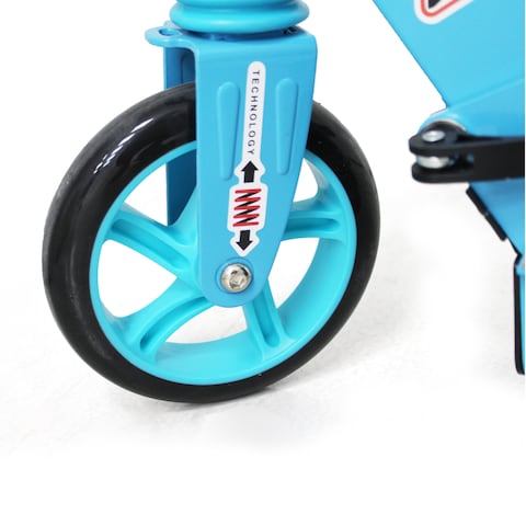 Leaders Kids E-Scooter &ndash; 180W 24V, 18km/h Speed, 18km Range, 5.5&quot; Tires, 100KG Load, Quick Charge, Hand Brake, Blue Color