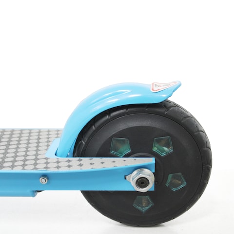 Leaders Kids E-Scooter &ndash; 180W 24V, 18km/h Speed, 18km Range, 5.5&quot; Tires, 100KG Load, Quick Charge, Hand Brake, Blue Color