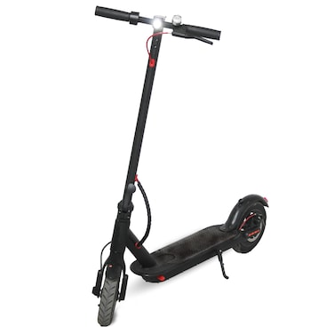 Electric Scooter 350W Brushless Motor 10AH Battery 30 Km/h Max Speed 30 Km Range Foldable with Solid Tires &amp; Safety Lights